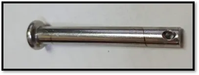 Pasador con caucho para soporte de batería