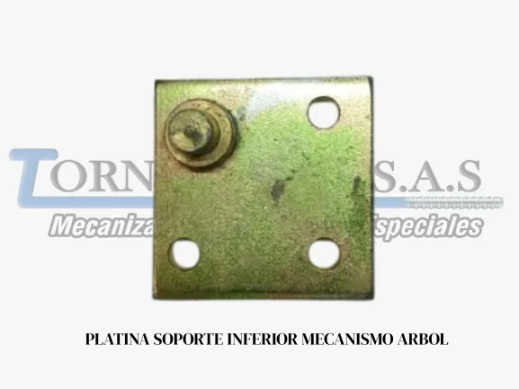 Platinas soporte inferior de árbol de puerta