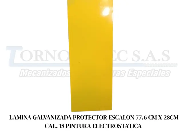 Protector de escalón en lámina galvanizada pintada
