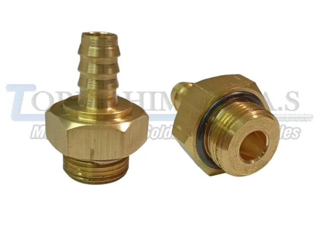 Racor macho en bronce 22 mm × M12 — NQR