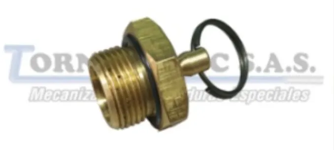 Tapón roscado de drenaje para tanque de aire 22 mm