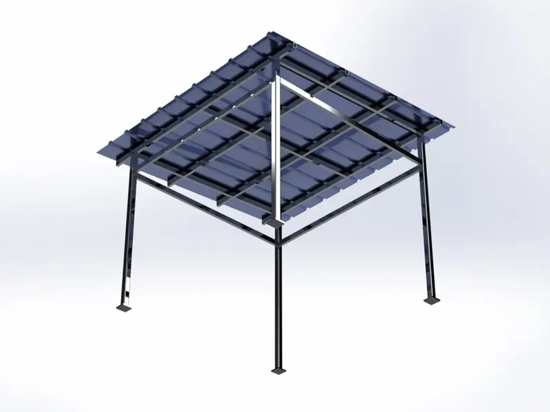 Plataforma con cubierta